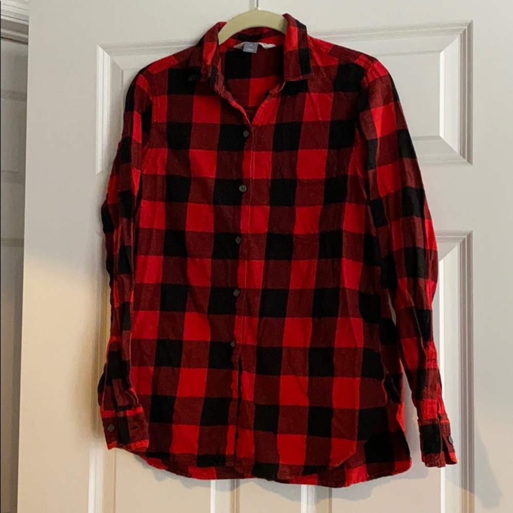 Old Navy Plaid Flannel Classic Shirt - sz M